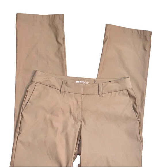 Nike Pants - Nike golf DriFit brown performance pants women’s size 6 small
